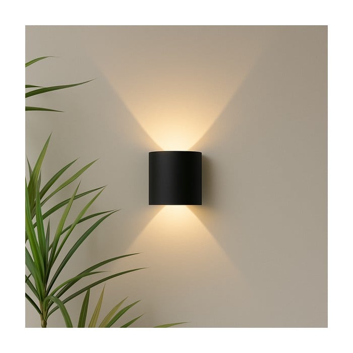 Minimalistische kubusvormige aluminium moderne LED-wandlamp HL3339