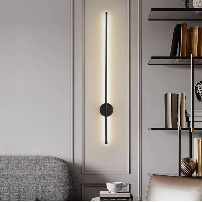 Moderne zwarte aluminium wandlamp HL3403