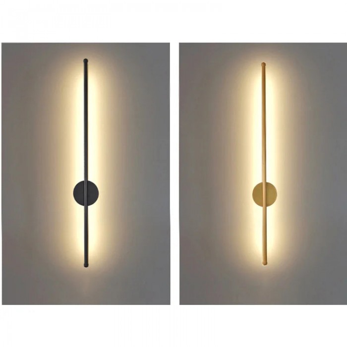 Moderne zwarte aluminium wandlamp HL3403