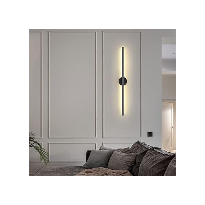 Moderne zwarte aluminium wandlamp HL3403