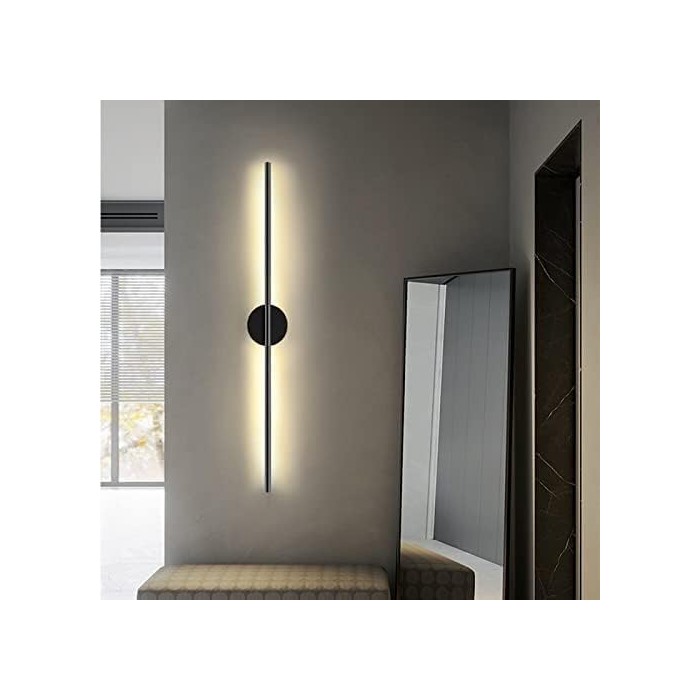 Moderne zwarte aluminium wandlamp HL3403