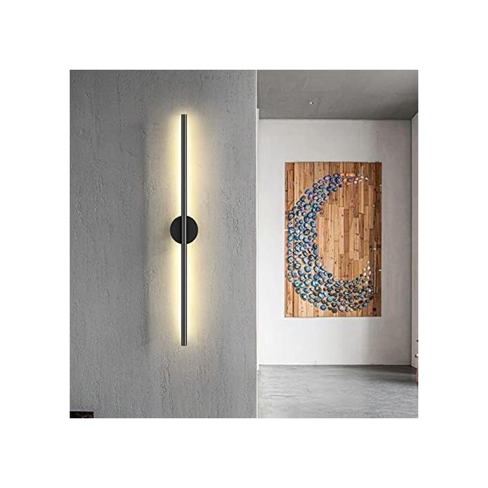 Moderne zwarte aluminium wandlamp HL3403