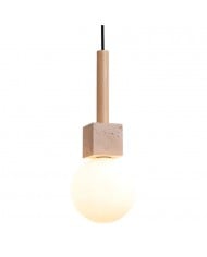 Moderne Travertin-Würfel-Pendelleuchte HL3481