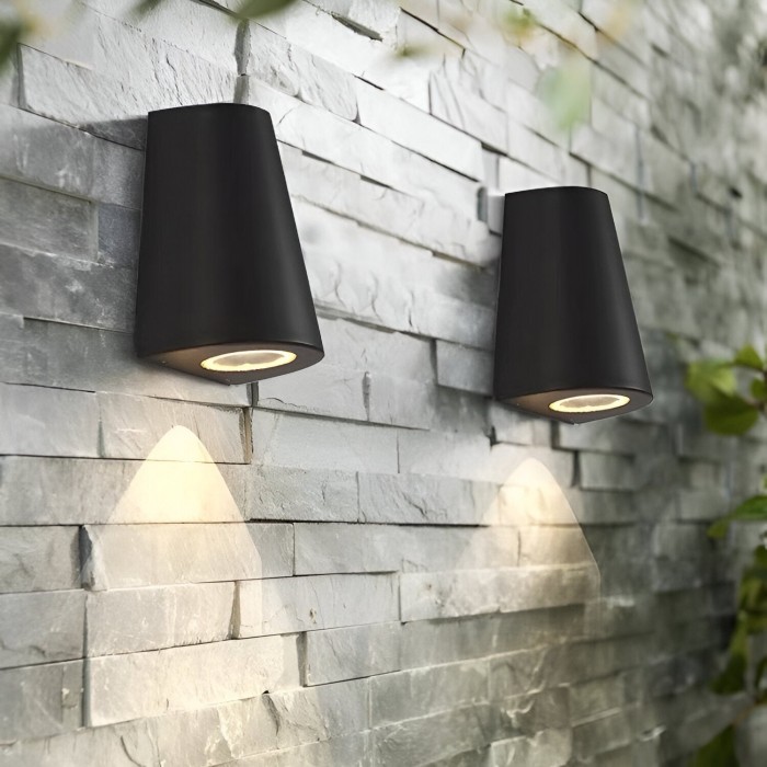 Nordic Aluminium IP65 Wodoodporna lampa ścienna zewnętrzna HL3493