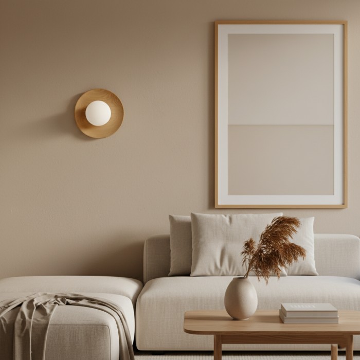 Nordic Minimalist Natural Wood LED Wall Light HL3333