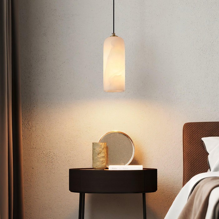 Nordisk modern Monty-pendellampa i alabaster HL3441