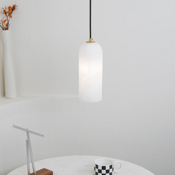 Nordisk modern Monty-pendellampa i alabaster HL3441