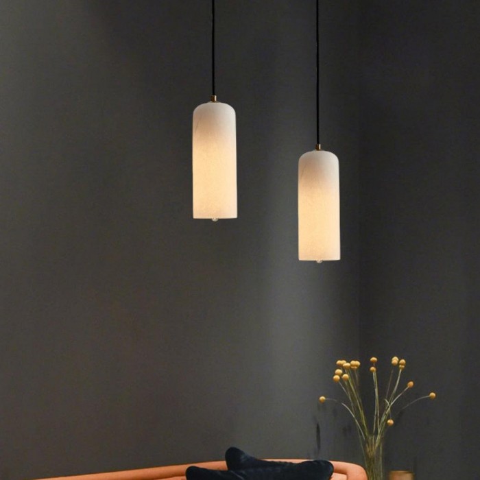 Nordisk modern Monty-pendellampa i alabaster HL3441