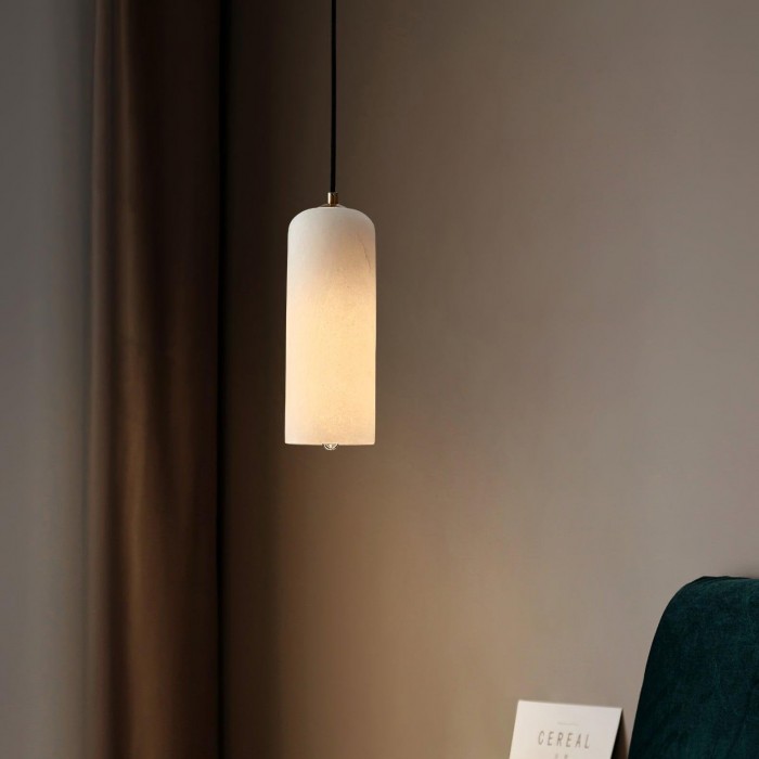 Nordisk modern Monty-pendellampa i alabaster HL3441