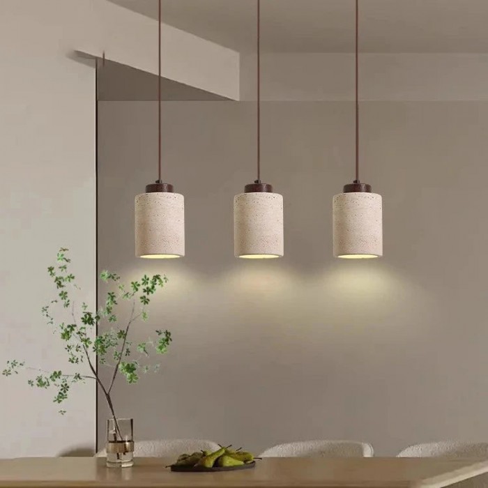 Nordisk minimalistisk pendellampa i travertin HL3467