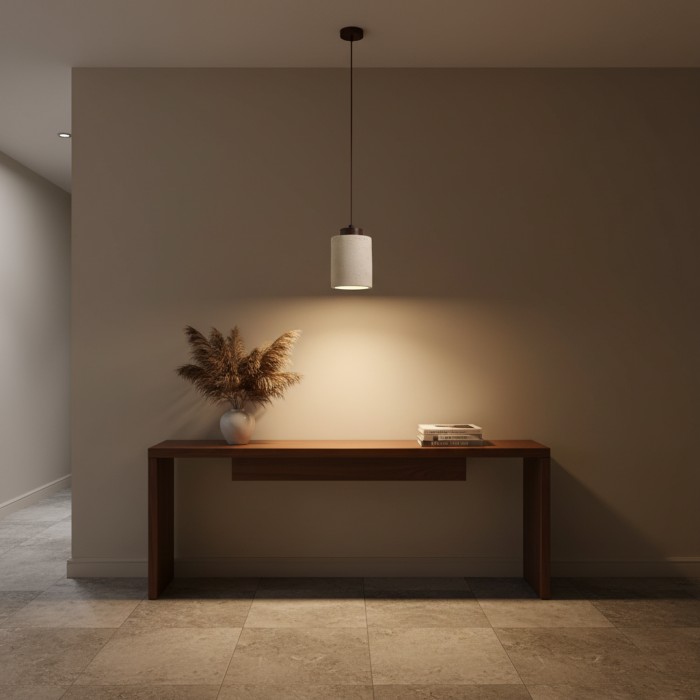 Nordisk minimalistisk pendellampa i travertin HL3467