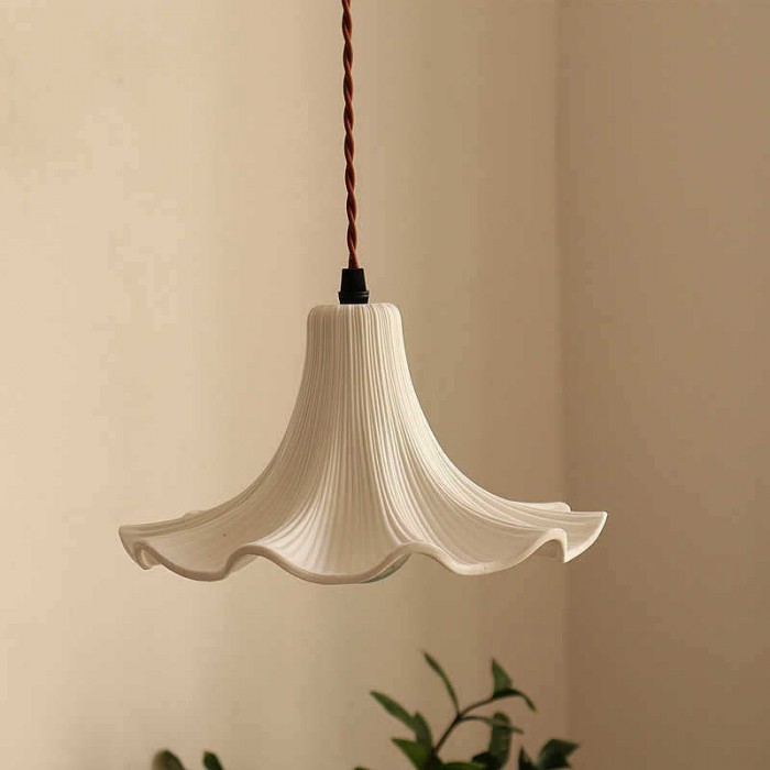 Lámpara colgante de cerámica Petalis Charm French Petal HL3506