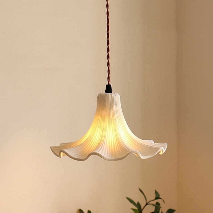 Lámpara colgante de cerámica Petalis Charm French Petal HL3506