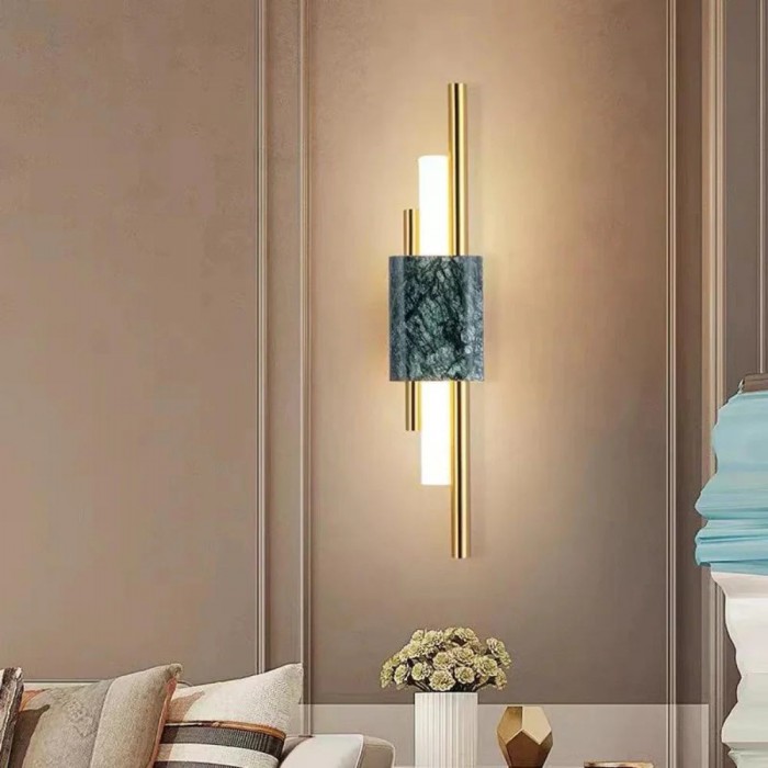 Refined Radiance Marble Accents Wall Light HL3340