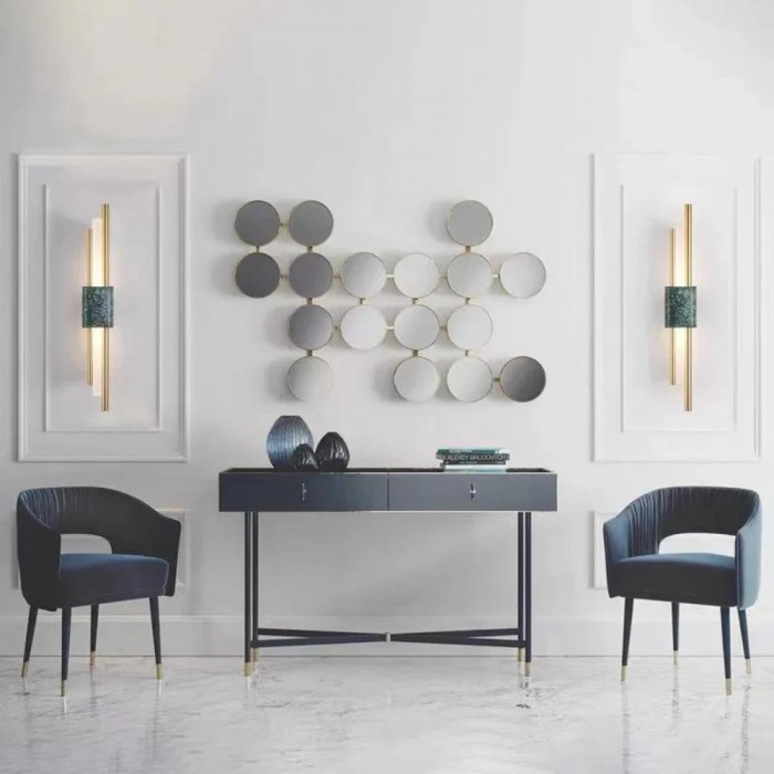 Refined Radiance Marble Accents Wall Light HL3340