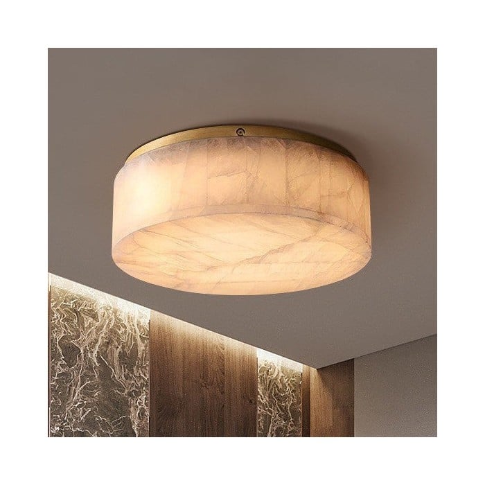 Rivage Alabaster Minimalist Ceiling Light HL3501