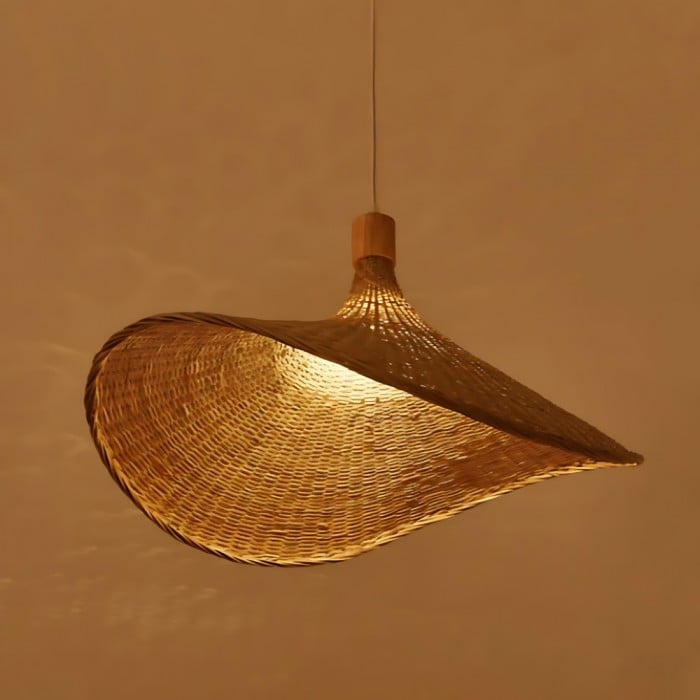Lámpara colgante rústica de ratán Raphia Charm HL3387