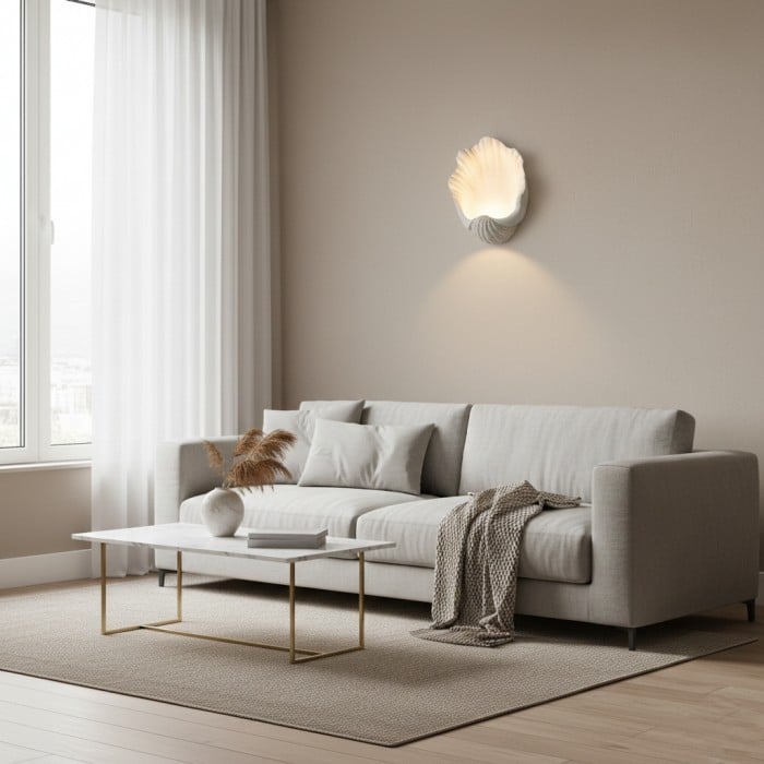 Selka Scallop Nordic Resin Wall Lamp HL3521