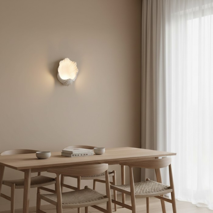 Selka Scallop Nordic Resin Wall Lamp HL3521