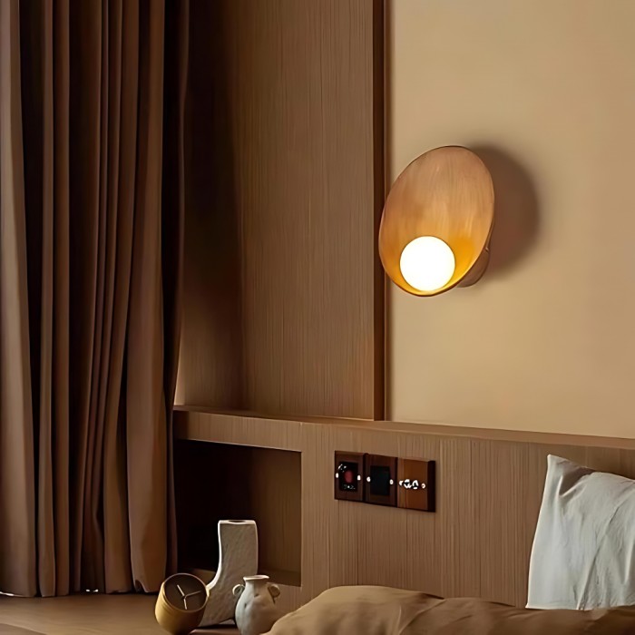 Serenity Modern Resin Japandi Metal Wall Lamp HL3346
