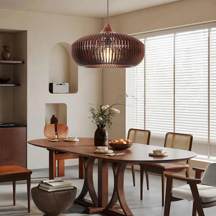 Suspension en bois Japandi Halo of Zen HL3390