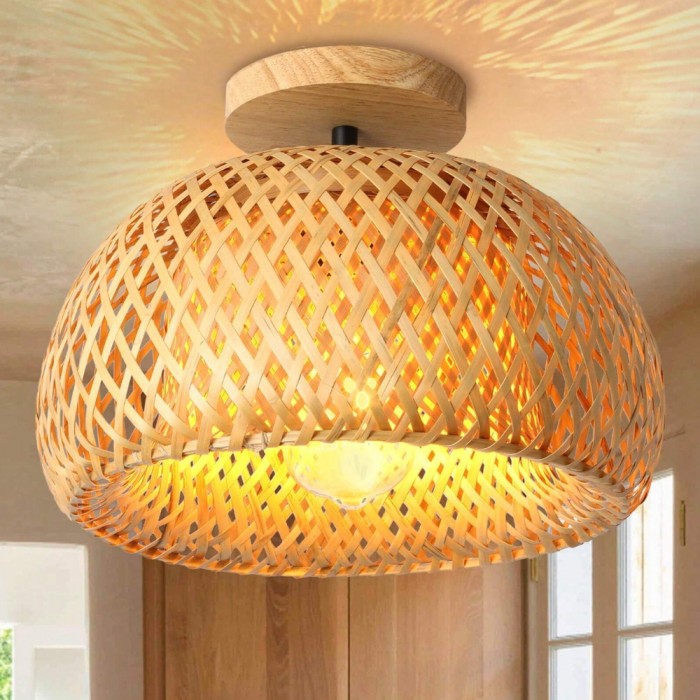 The Luminous Refuge Bamboo Ceiling Light HL3422