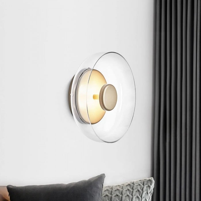 The Shimmering Glow Premium Minimalist Brass Wall Light HL3401