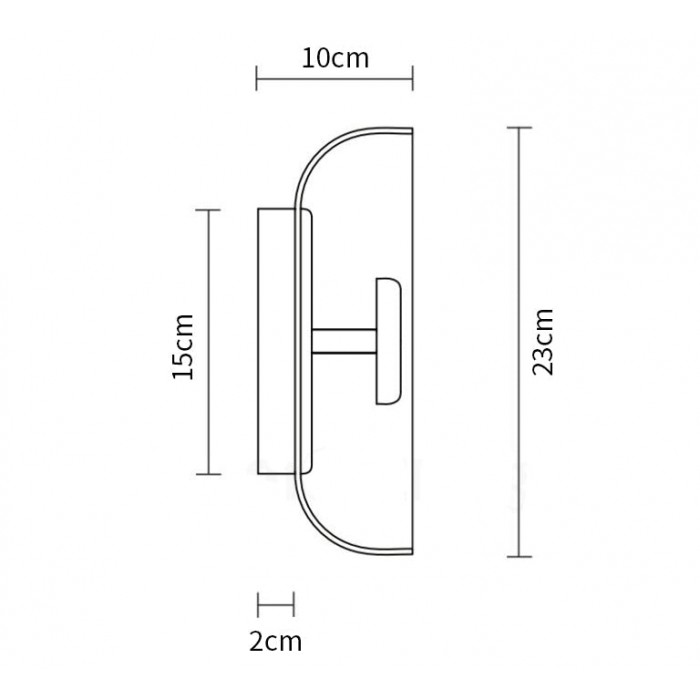 The Shimmering Glow Premium Minimalist Brass Wall Light HL3401