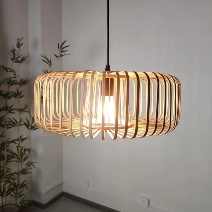 The Solar Illusion Bamboo Pendant Light HL3451