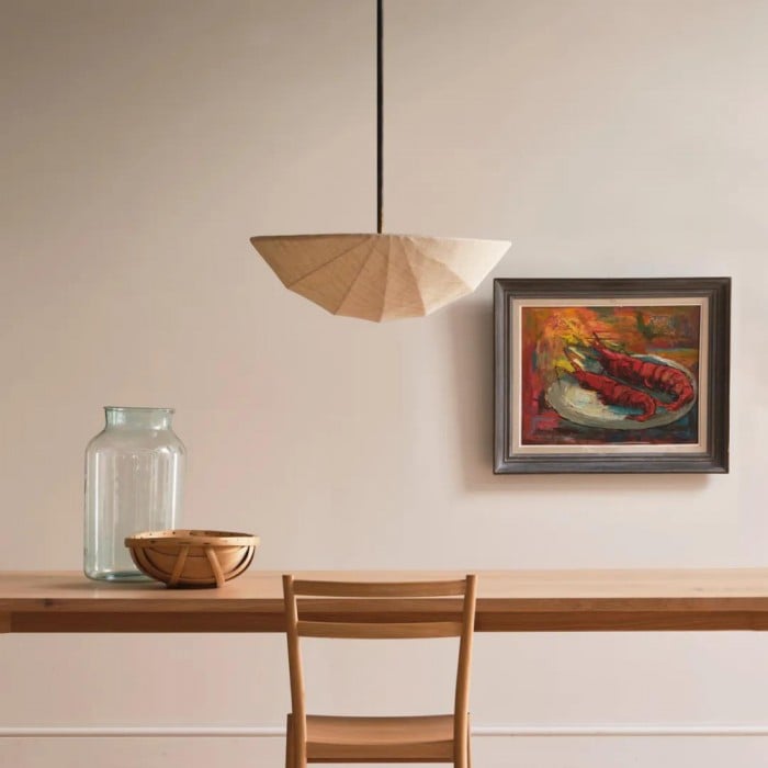 Wabi-Sabi taklampa i linne i canvas HL3336