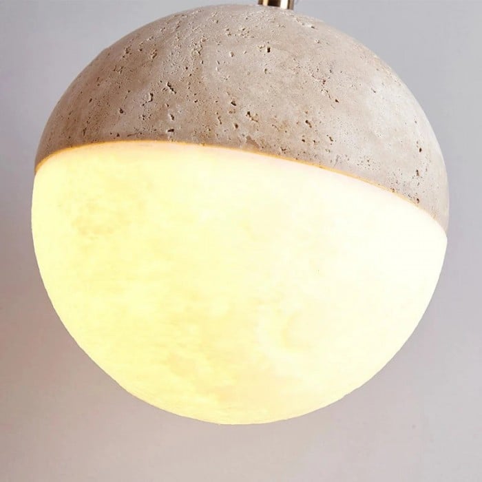 Travertine Ball Pendant Light HL3469