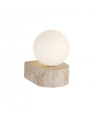 Travertine Hemisphere Wall Sconce HL3439