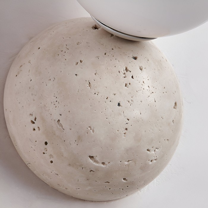 Travertine Round Glass Wall Fixture HL3492