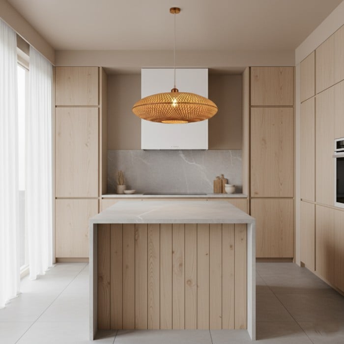 Treasure of the Dawn Bamboo Rattan Pendant Light HL3452