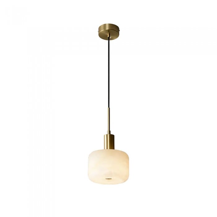 Velia Acorn Alabaster Minimalist Pendant Light HL3497