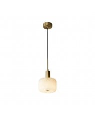 Velia Acorn Alabaster Minimalist Pendant Light HL3497