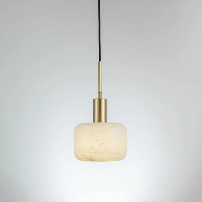 Velia Acorn Alabaster Minimalist Pendant Light HL3497