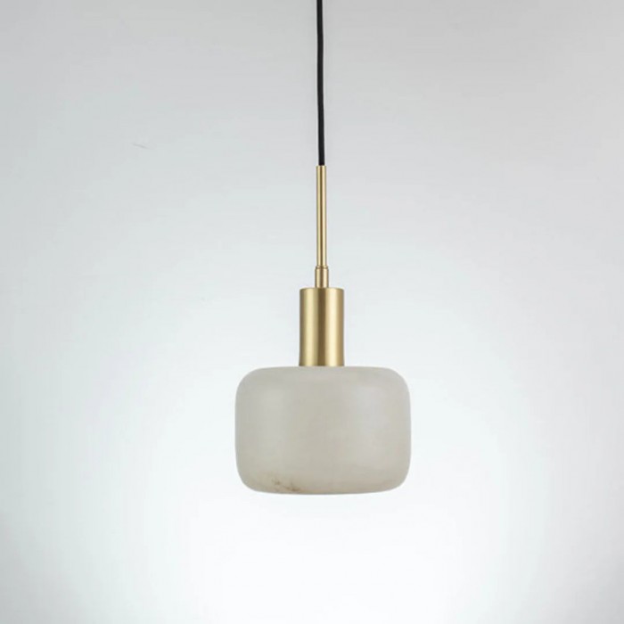 Velia Acorn Alabaster Minimalist Pendant Light HL3497