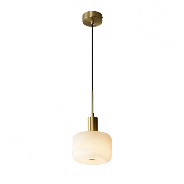Velia Acorn Alabaster Minimalist Pendant Light HL3497