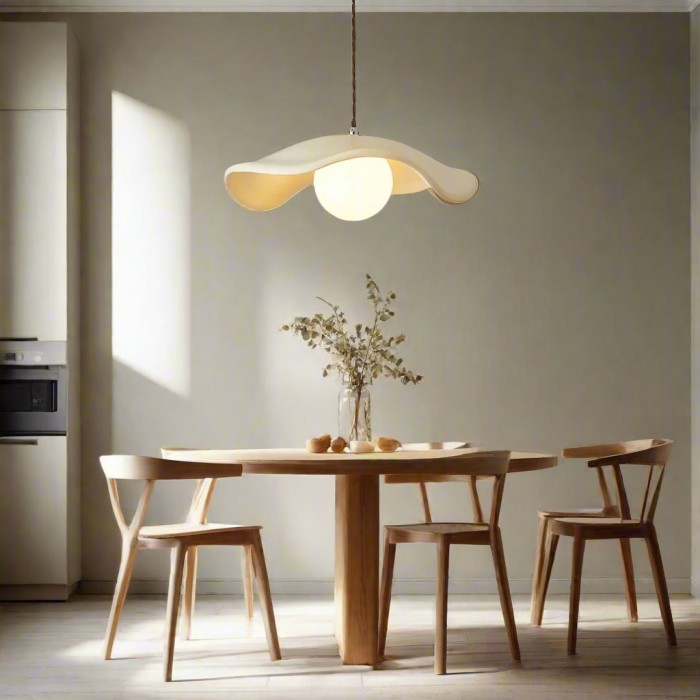 Yumi Sculptural Resin Elegance Minimalist Pendant Light HL3498