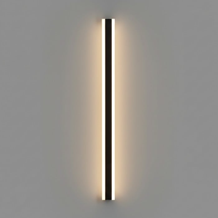 Lampada da parete per esterni lineare minimalista in metallo Edge Smooth HL3518