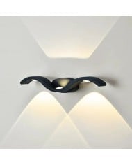 Applique da parete Ginevra Nordic in gesso e acrilico HL3513
