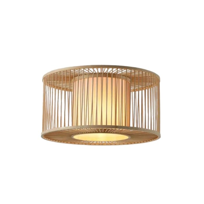 Suspension lumineuse papillon de nuit en bambou HL3453