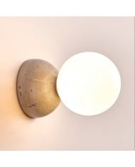 Travertine Hemisphere Wall Sconce HL3439