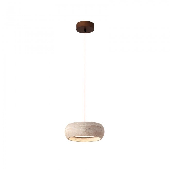 Wabi Sabi Style Travertine Stone Pendant Light HL3487
