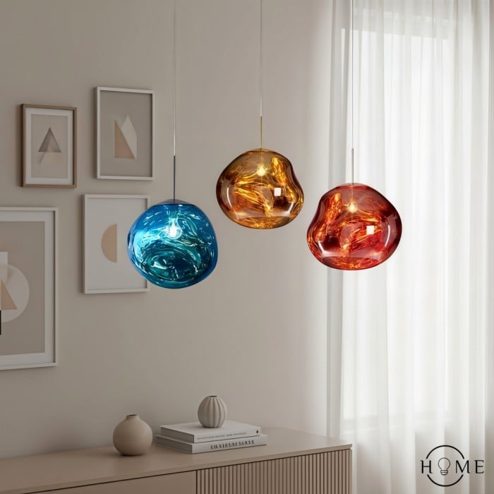 Lampada a sospensione a sfera in acrilico a superficie Dynamic