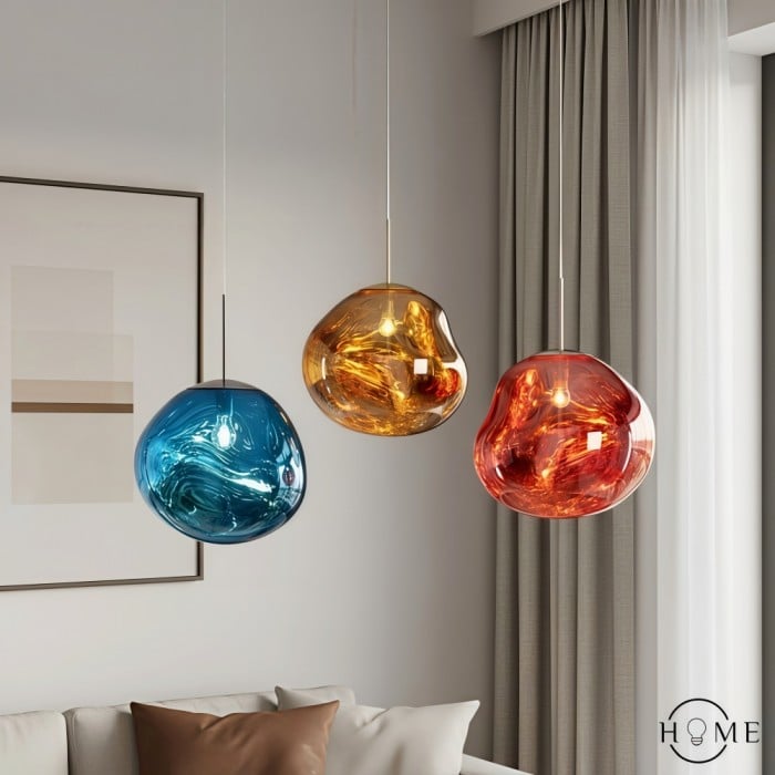 Lampada a sospensione a sfera in acrilico a superficie Dynamic