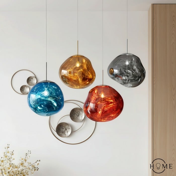 Lampada a sospensione a sfera in acrilico a superficie Dynamic