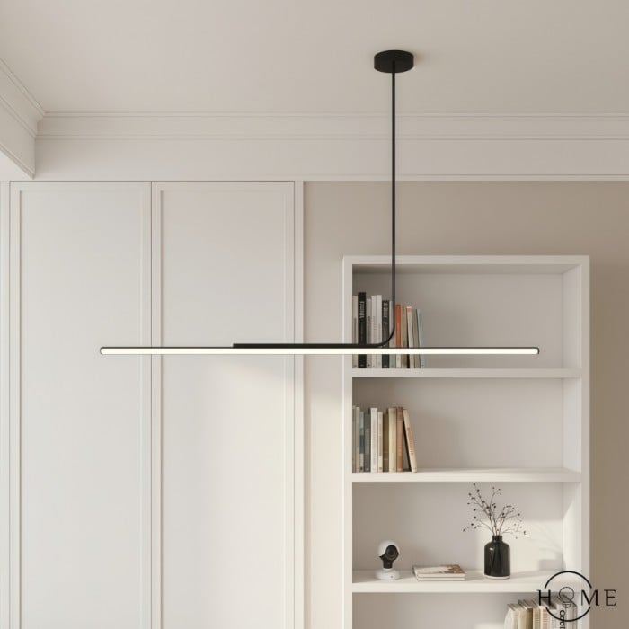 Lámpara colgante lineal asimétrica simple y moderna HL705