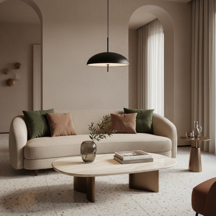 Lámpara colgante Aurelia - Estructura metálica escultural con elegante pantalla para comedor y entrada HL1957